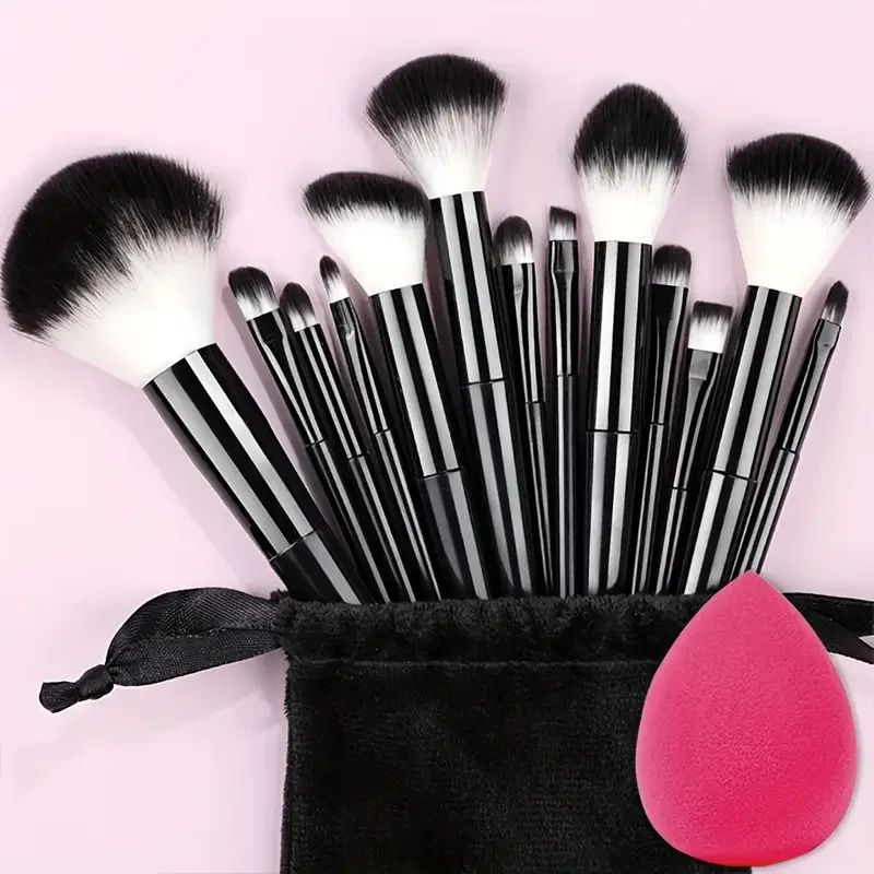 Professional Makeup Brushes Set Soft Fluffy Foundation Eyeshadow Blush Powder Brushes Full Cosmet 9