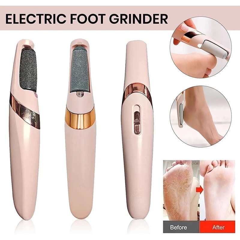 Rechargeable Electric Foot File Callus Remover Pink Portable Pedicure Foot Grinder 85Min Runtime 1 6