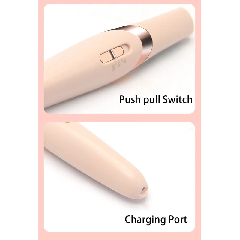 Rechargeable Electric Foot File Callus Remover Pink Portable Pedicure Foot Grinder 85Min Runtime 1 9