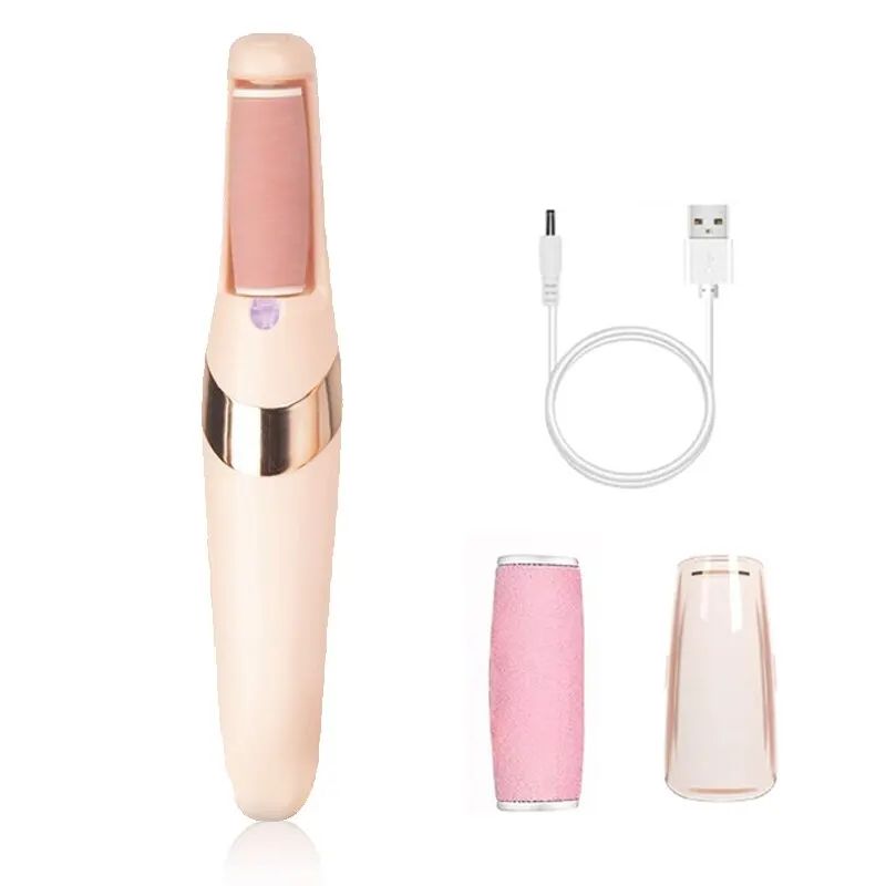 Rechargeable Electric Foot File Callus Remover Pink Portable Pedicure Foot Grinder 85Min Runtime 1 11