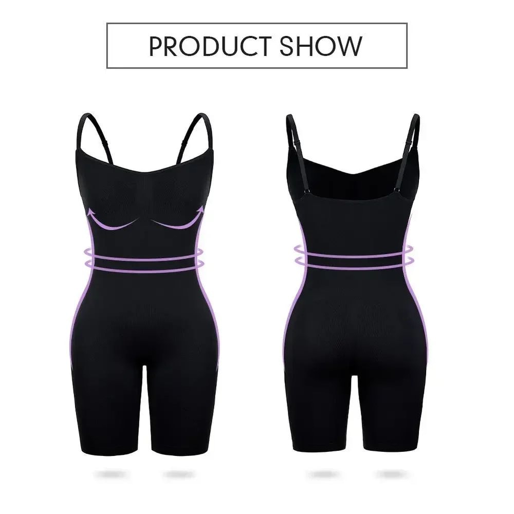 Seamless Shapewear Bodysuit Tummy Control Waist Cincher Slimming OnePiece With Hip Lift Bust Supp 16