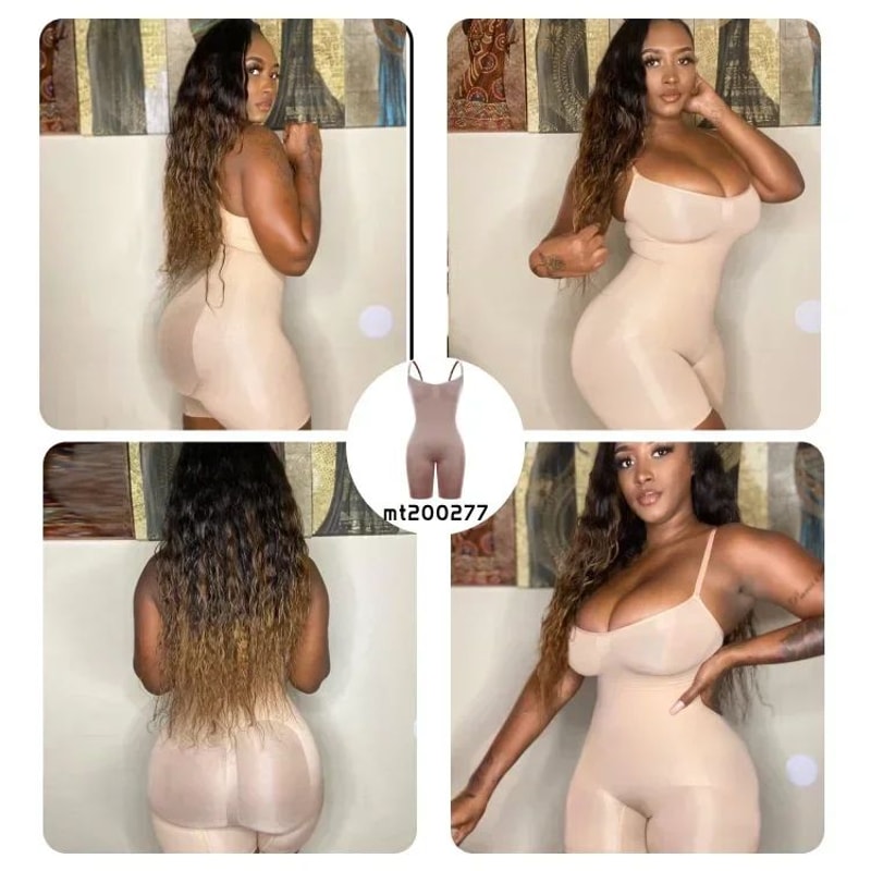 Seamless Shapewear Bodysuit Tummy Control Waist Cincher Slimming OnePiece With Hip Lift Bust Supp 14