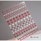 3D Nail Art Stickers Love Hearts Stars Clouds Red Black White Adhesive Nail Decals Sliders For Fre
