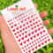 3D Nail Art Stickers Love Hearts Stars Clouds – Red Black White Adhesive Nail Decals Sliders for French Tips Manicure