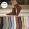 Womens Colorful Striped Crew Socks Soft Breathable Cotton Casual Socks For Daily Comfort Everyday 13