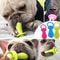 Pet Rubber Pacifier Chew Toy Elastic Dog Cat Teething Soother Interactive Tooth Cleaning Puppy To 3
