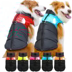 winter dog hoodie sports coat – warm autumn pet clothes for golden retriever, labrador & large dogs