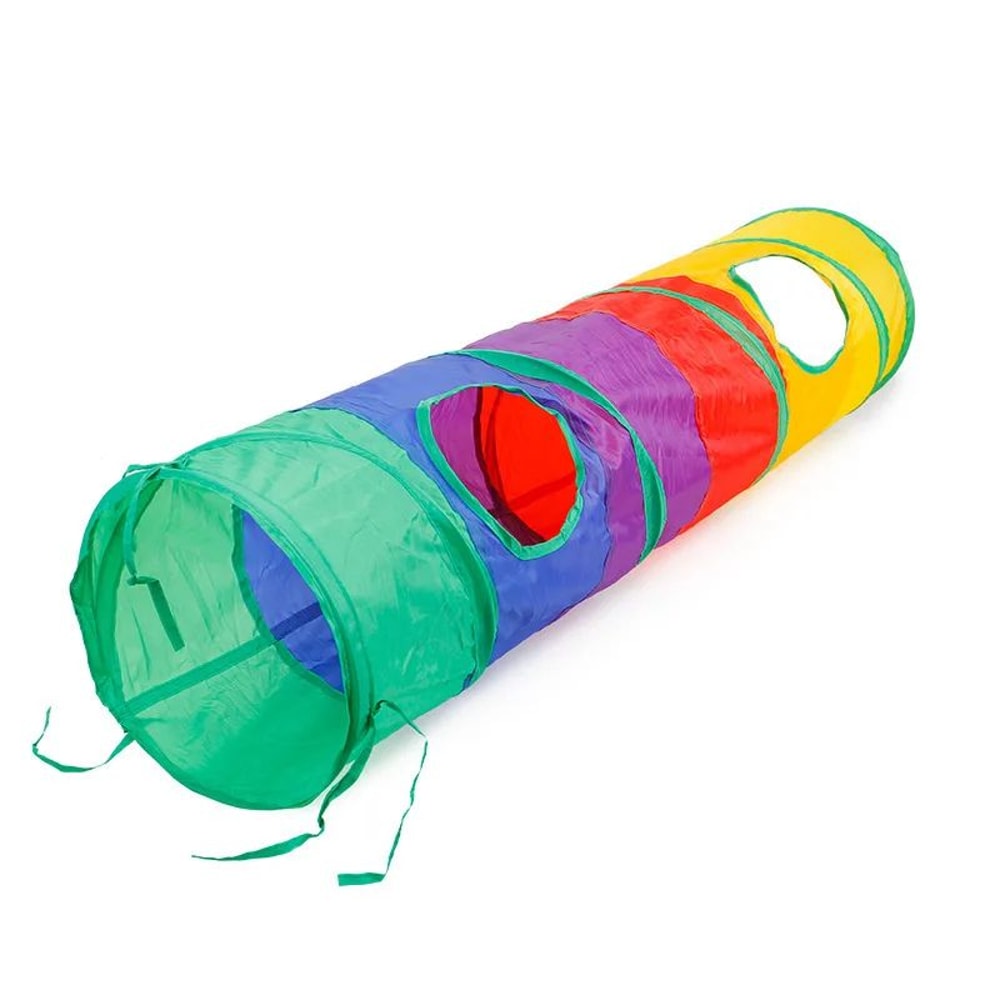 Foldable Cat Tunnel Toy SType Play Tunnel With Crinkle Paper Breathable Indoor Cat Exercise Tube 11