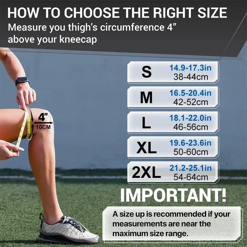 Copper Compression Full Leg Sleeve 2030mmHg Knee Thigh Calf Support For Arthritis Sports Cycling 5