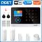 PGST 103 Smart Home Security Alarm System 4G2G GSM WiFi Burglar Alarm With 24 In Screen RFID PIR 7