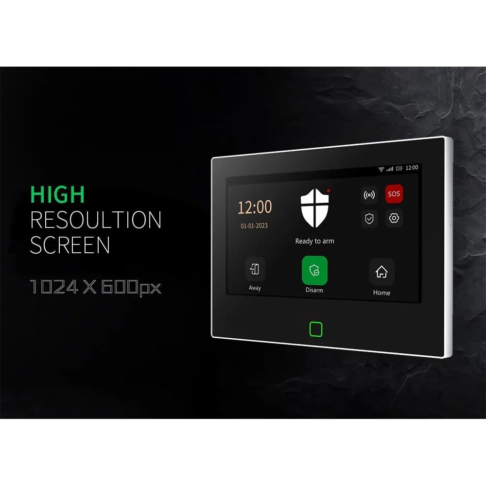 Staniot 7 Inches Smart Home Alarm System WiFi 4G Tuya Security Kit With 120dB Siren 5000mAh Batte 8