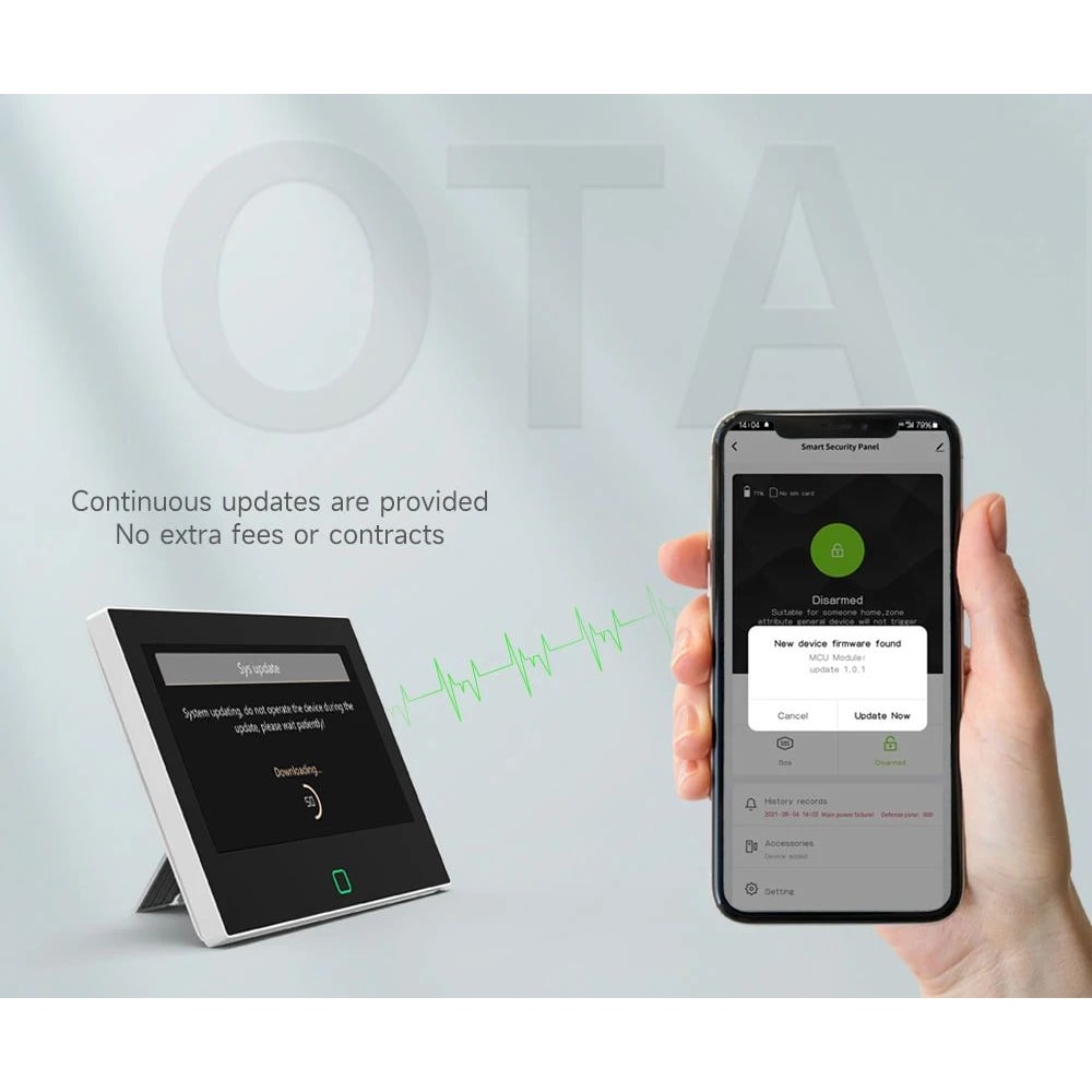 Staniot 7 Inches Smart Home Alarm System WiFi 4G Tuya Security Kit With 120dB Siren 5000mAh Batte 15