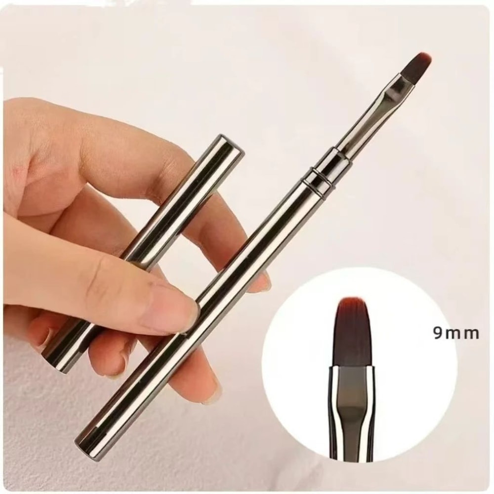 UV Nail Glue Phototherapy Pen With Liner Brush Acrylic Nail Art Painting Tool For Professional Mani 0