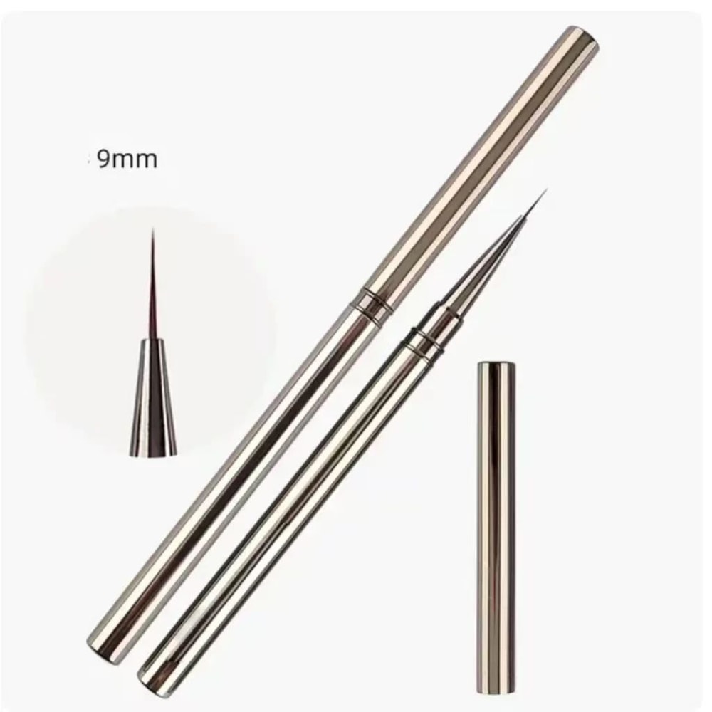 UV Nail Glue Phototherapy Pen With Liner Brush Acrylic Nail Art Painting Tool For Professional Mani 2