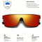 Colorful Square Sports Sunglasses UV400 OnePiece Lens Unisex Outdoor Glasses For Cycling Hiking Be 5