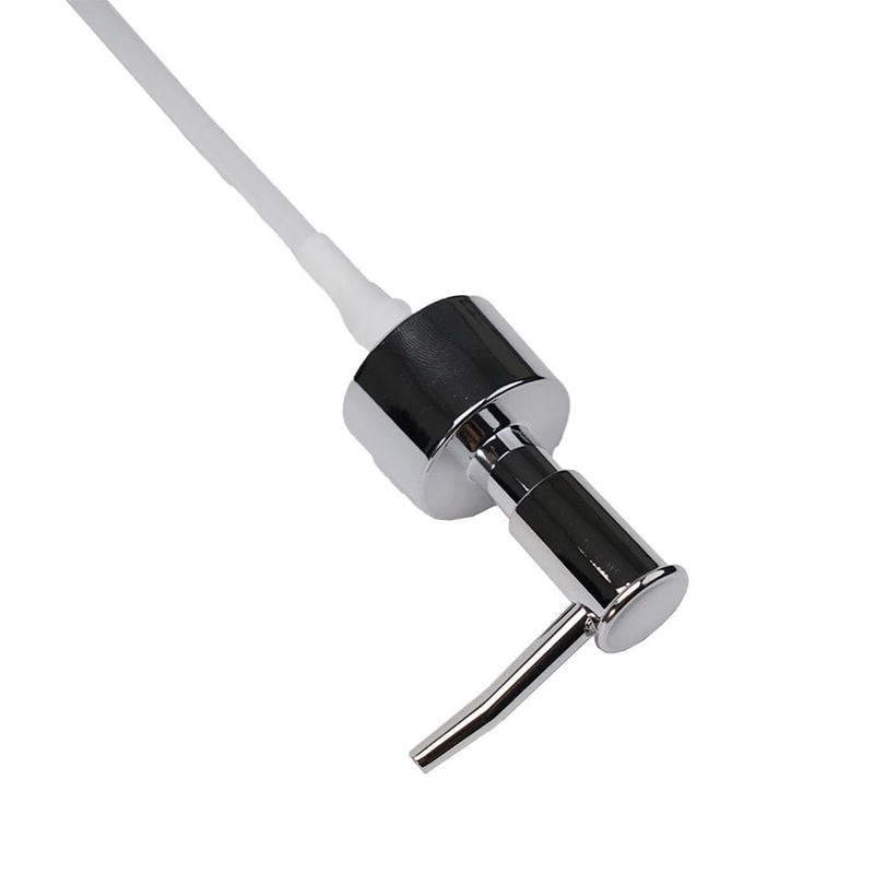 Soap Dispenser Pump Replacement Head Brushed Finish Reusable Lotion Pump With Leakproof Gasket For 3