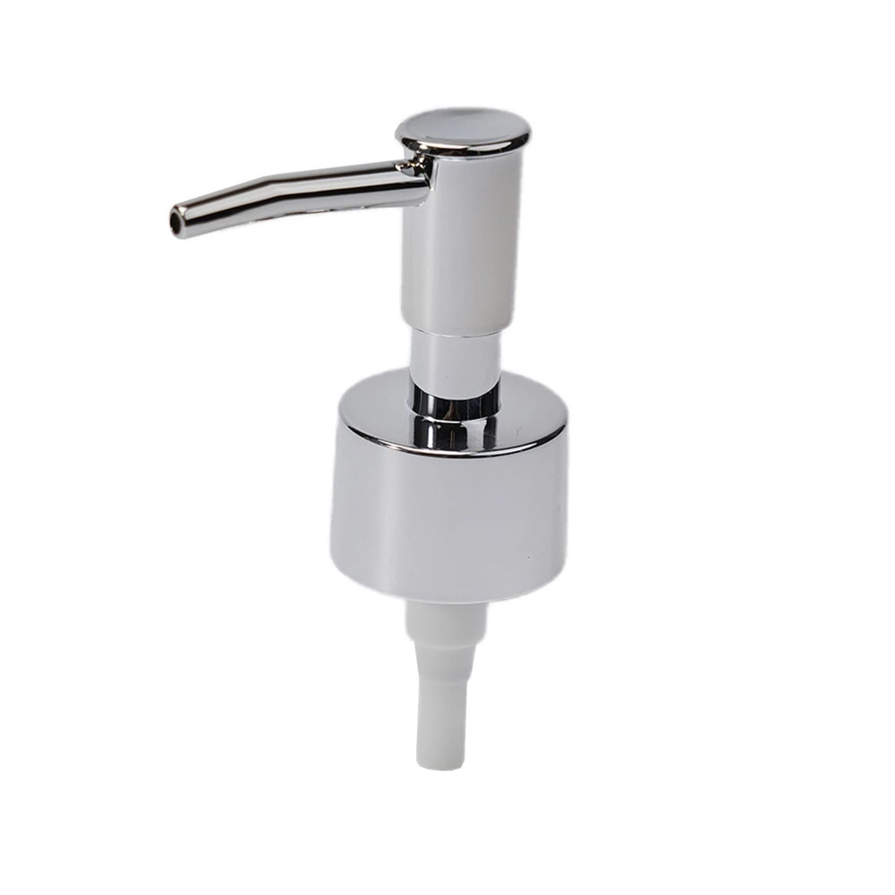 Soap Dispenser Pump Replacement Head Brushed Finish Reusable Lotion Pump With Leakproof Gasket For 7
