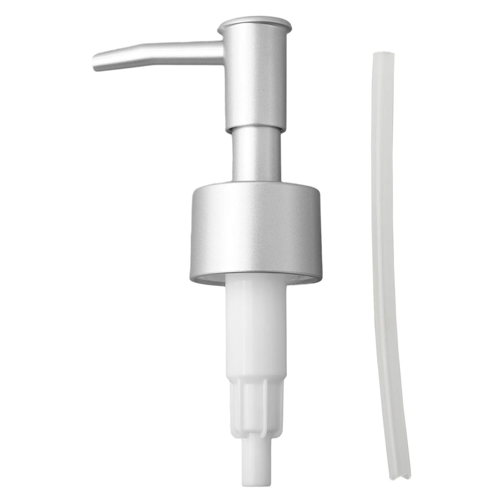 Soap Dispenser Pump Replacement Head Brushed Finish Reusable Lotion Pump With Leakproof Gasket For 9