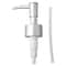 Soap Dispenser Pump Replacement Head Brushed Finish Reusable Lotion Pump With Leakproof Gasket For 9