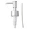Soap Dispenser Pump Replacement Head Brushed Finish Reusable Lotion Pump With Leakproof Gasket For 9