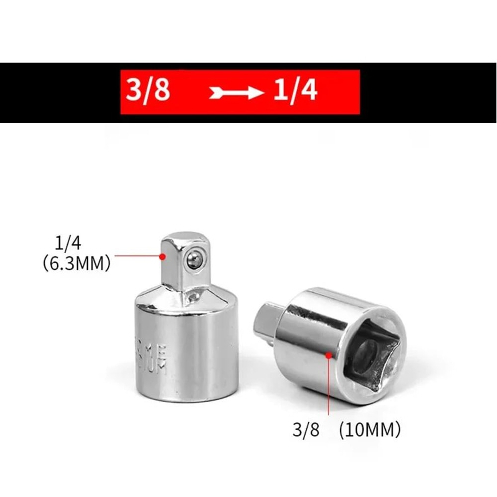 14 To 38 And 12 In Female Drive To 38 In Male Socket Adapter HeavyDuty Steel Converter For Wrench 6