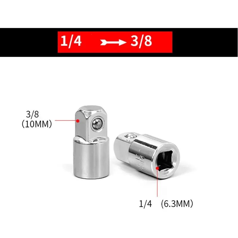 14 To 38 And 12 In Female Drive To 38 In Male Socket Adapter HeavyDuty Steel Converter For Wrench 7