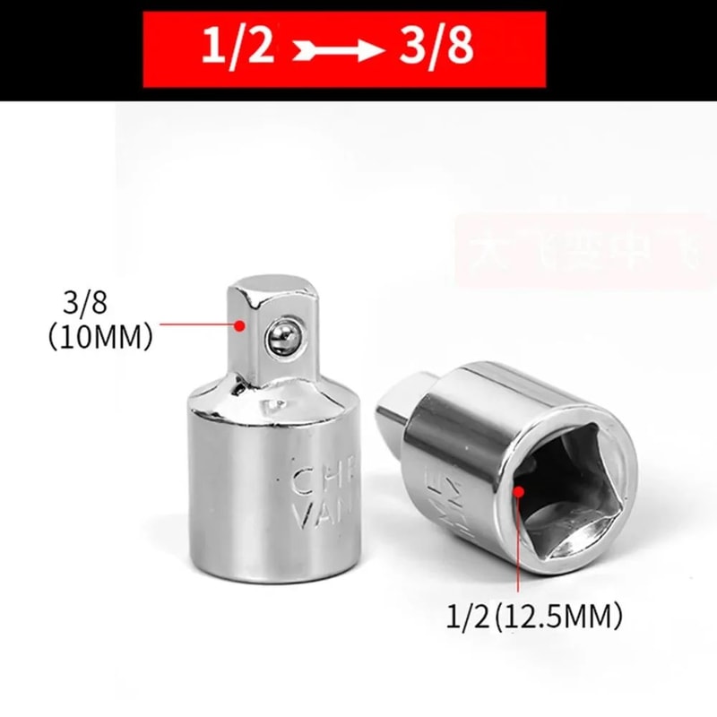 14 To 38 And 12 In Female Drive To 38 In Male Socket Adapter HeavyDuty Steel Converter For Wrench 8