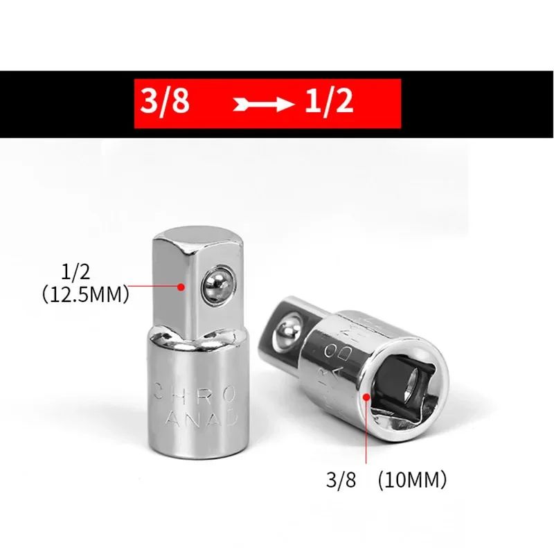 14 To 38 And 12 In Female Drive To 38 In Male Socket Adapter HeavyDuty Steel Converter For Wrench 9