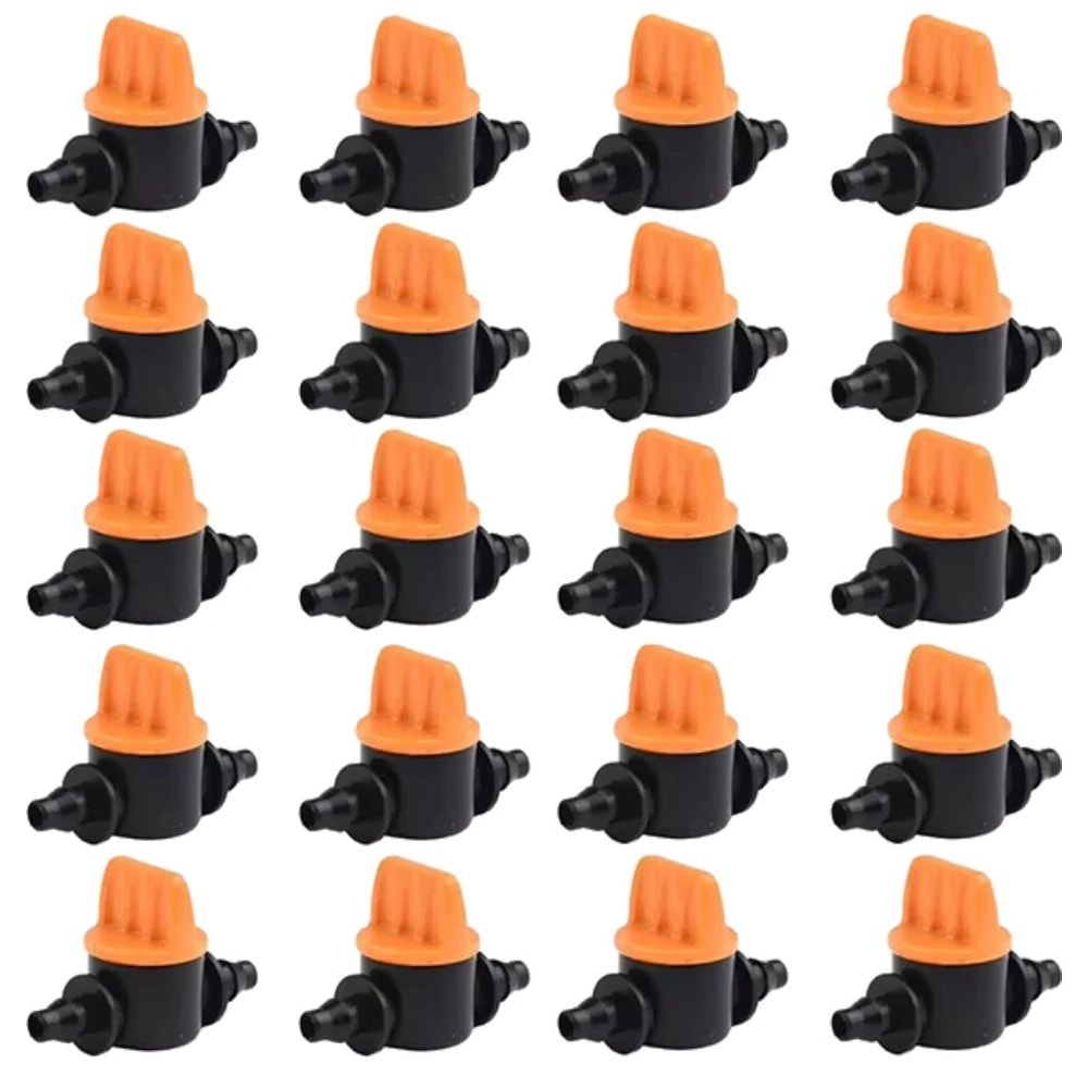 20 Pcs 14 In Irrigation Control Valves For 47mm Hose Barbed Water Flow ShutOff Valves For Drip Syst 0