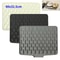 Silicone Dish Drying Mat With Tilted Drain NonSlip Kitchen Counter Drainer Pad HeatResistant Water 0