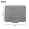 Silicone Dish Drying Mat With Tilted Drain NonSlip Kitchen Counter Drainer Pad HeatResistant Water 3