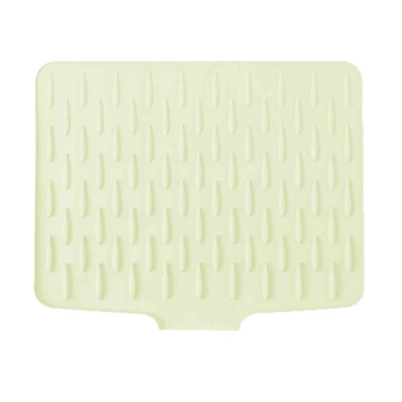 Silicone Dish Drying Mat With Tilted Drain NonSlip Kitchen Counter Drainer Pad HeatResistant Water 6