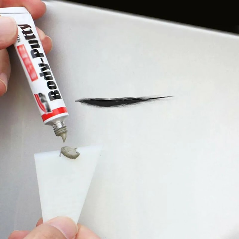 Car Body Putty Repair Kit With Scraper Dent Scratch Filler Leveling Tool For Auto Paint TouchUp Sm 3