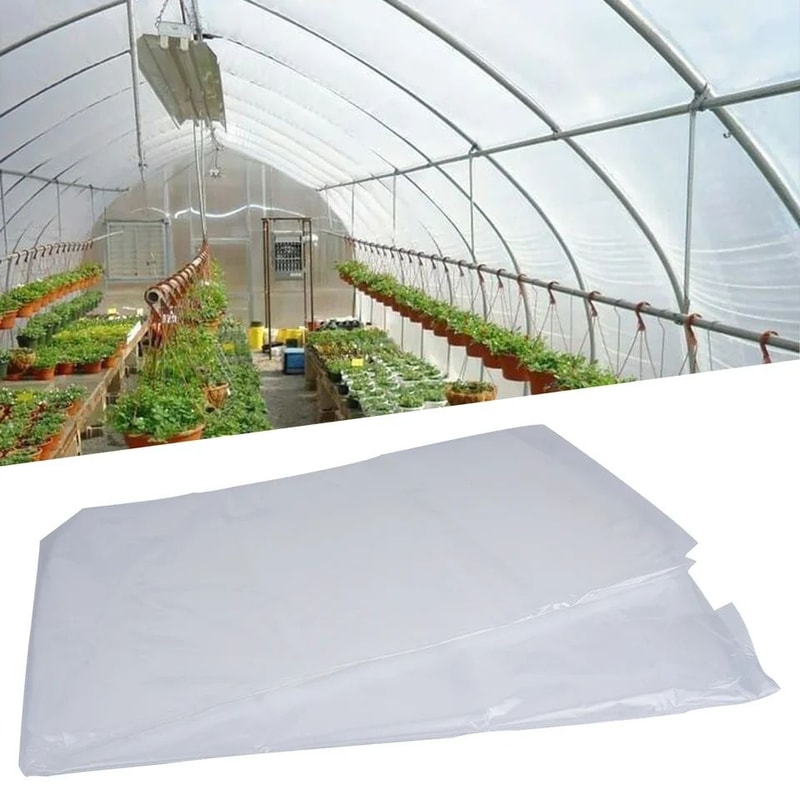 Clear Greenhouse Plastic Sheeting Cold Protection Cover Waterproof UVResistant Garden Plant Frost S 1