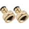 Brass Faucet Adapter G34 To G12 2in1 Garden Hose Tap Connector For Washing Machine Dishwasher Threa 3