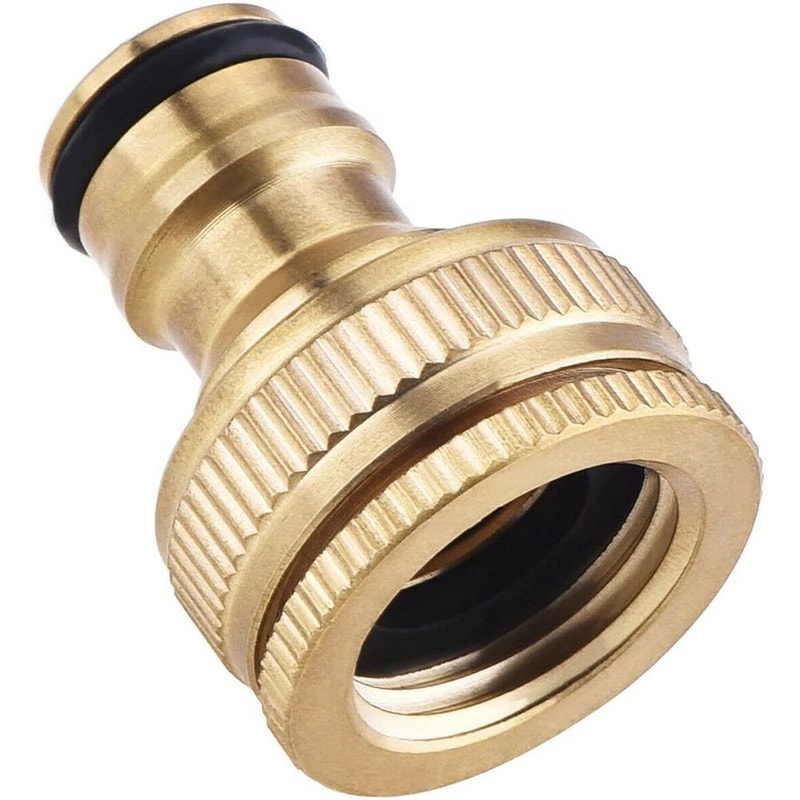 Brass Faucet Adapter G34 To G12 2in1 Garden Hose Tap Connector For Washing Machine Dishwasher Threa 6