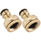 Brass Faucet Adapter G34 To G12 2in1 Garden Hose Tap Connector For Washing Machine Dishwasher Threa 7