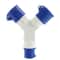 220V Industrial 2Way Power Splitter Plug IP44 Waterproof 3Pin Field Plug To Dual Socket Adapter 16A 1