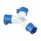 220V Industrial 2Way Power Splitter Plug IP44 Waterproof 3Pin Field Plug To Dual Socket Adapter 16A 3