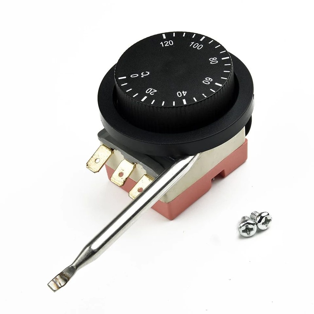 Adjustable Car Cooling Fan Thermostat Switch 32248F Radiator Temperature Control Knob For 12V Elect 2