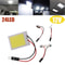 T10 W5W COB LED Interior Car Bulb 16243648SMD 6000K Super White Dome Reading Panel Light 12V 7