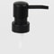 Round Head ABS Lotion Pump Head 110 In Thread Black Soap Shampoo Dispenser Replacement Nozzle For 4