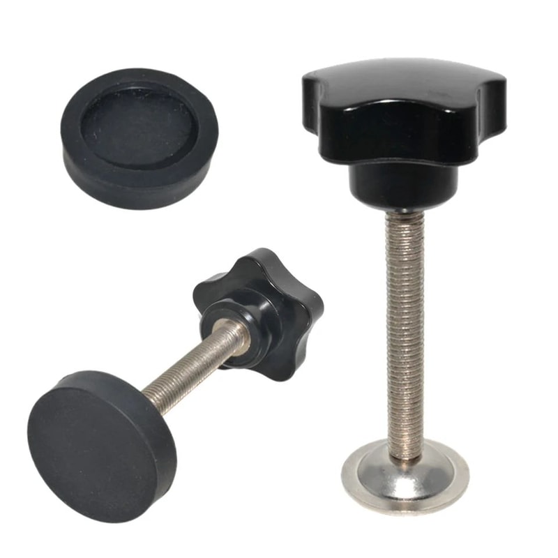 M8 5Star Clamping Knob Screw With Rubber Gasket Hand Tightening Star Knob Handle For Tools Fixtur 0