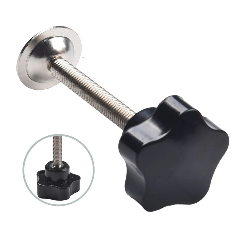 M8 5Star Clamping Knob Screw With Rubber Gasket Hand Tightening Star Knob Handle For Tools Fixtur 1