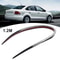 Universal 472in Rear Roof Spoiler Lip Decal Sticker Black Soft PU Trunk Wing Trim With PreApplied 3