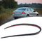 Universal 472in Rear Roof Spoiler Lip Decal Sticker Black Soft PU Trunk Wing Trim With PreApplied 4