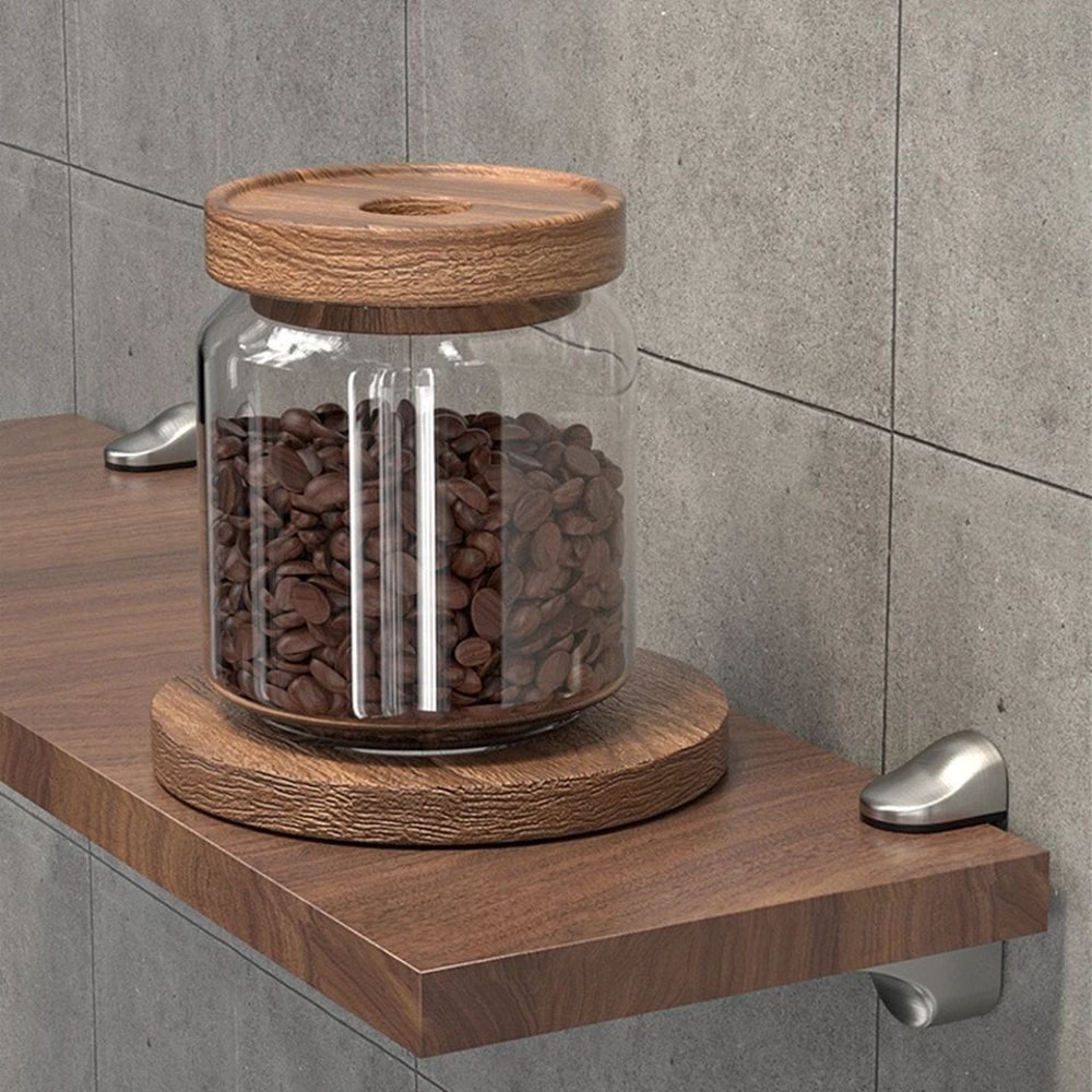 Adjustable Zinc Alloy Glass Shelf Bracket Clamp Wall Mount Holder HeavyDuty Support For Kitchen Be 4