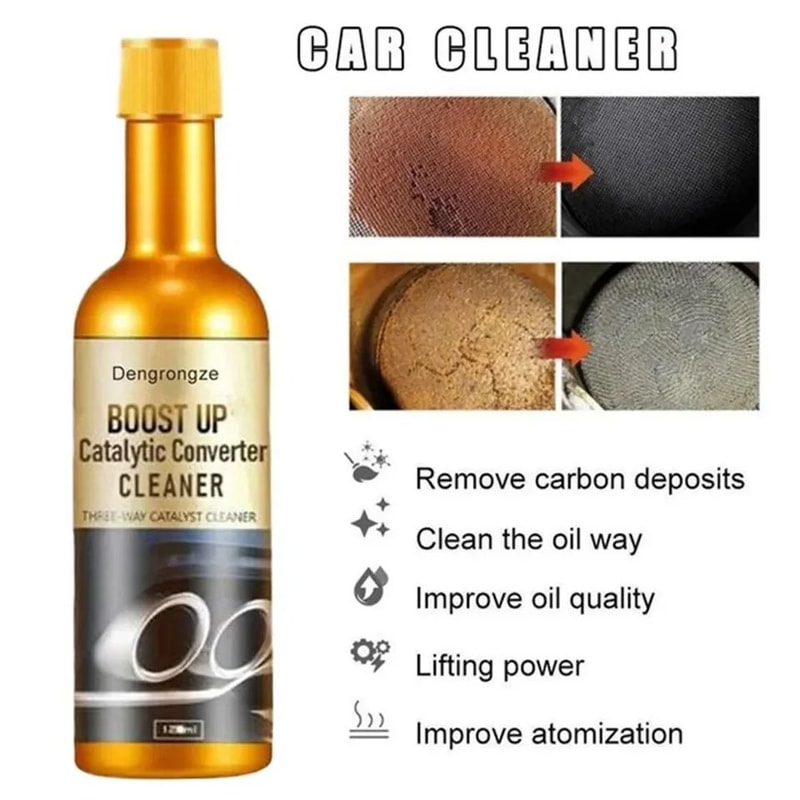 Catalytic Converter Cleaner Reduce Emissions Help Clear Check Engine Light Improve Performance Fu 3