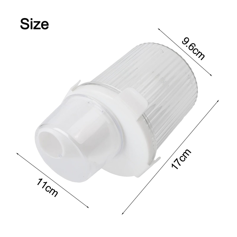 Transparent Food Storage Container With Pour Spout Measuring Cup Lid Cereal Sugar Beans Organizer 6