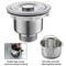 Kitchen Sink Drain Assembly With Basket Strainer Stopper Waste Plug Filter For Basin Drain AntiCl 0